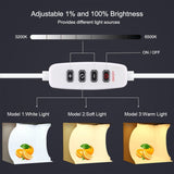PULUZ 23cm LED Anneau Lumineux Pliable Panneau LED Éclairage Portable...