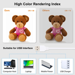 PULUZ 23cm LED Anneau Lumineux Pliable Panneau LED Éclairage Portable...