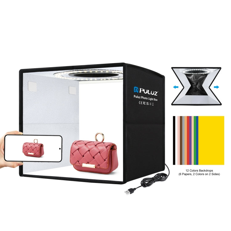 PULUZ 25 cm pliable portable haute 97 CRI anneau lumière photographie éclairage...