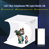 Kit Tenda da Studio Fotografico Pieghevole Portatile PULUZ 550LM con Luce LED Integrata e Fondali per Foto Prodotti