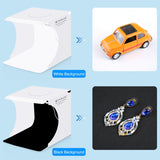 Kit Tenda da Studio Fotografico Pieghevole Portatile PULUZ 550LM con Luce LED Integrata e Fondali per Foto Prodotti