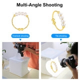 Kit Tenda da Studio Fotografico Pieghevole Portatile PULUZ 550LM con Luce LED Integrata e Fondali per Foto Prodotti