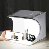 Kit Tenda da Studio Fotografico Pieghevole Portatile PULUZ 550LM con Luce LED Integrata e Fondali per Foto Prodotti