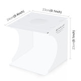 PULUZ Studio Fotografico Portatile LED 20 cm – 2 Pannelli Pieghevoli, 1100LM
