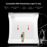 PULUZ Studio Fotografico Portatile LED 20 cm – 2 Pannelli Pieghevoli, 1100LM