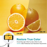 PULUZ 7,9 Zoll 20 cm USB 3-Modus dimmbar Dual-Farbtemperatur ...