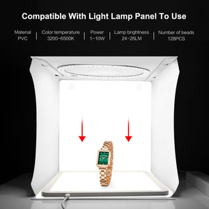 PULUZ 30 cm pieghevole portatile pannello luminoso ad anello illuminazione fo...