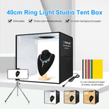 PULUZ 40 cm Pieghevole Luce Anulare Portatile USB Illuminazione Fotografica T...