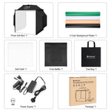PULUZ 40 cm Pieghevole 72 W 5500 K Tenda da studio Soft Box Kit di illuminazi...
