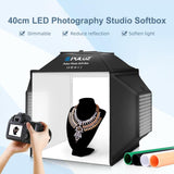 PULUZ 40 cm Pieghevole 72 W 5500 K Tenda da studio Soft Box Kit di illuminazi...