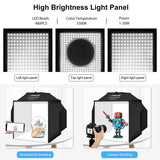 PULUZ 40 cm Pieghevole 72 W 5500 K Tenda da studio Soft Box Kit di illuminazi...