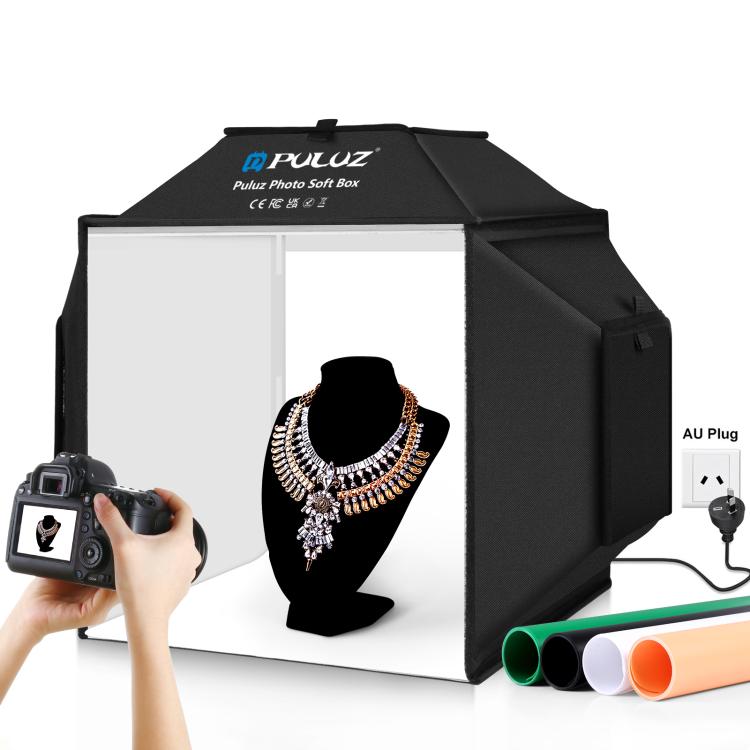 PULUZ 40 cm Pieghevole 72 W 5500 K Tenda da studio Soft Box Kit di illuminazi...