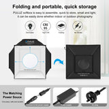 PULUZ 40 cm Pieghevole 72 W 5500 K Tenda da studio Soft Box Kit di illuminazi...
