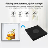 PULUZ 50 cm faltbares tragbares Fotobeleuchtungsstudio – Professionelle Lichtbox mit einstellbarem LED-Licht