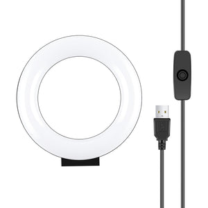 PULUZ 4,7 Zoll 12 cm gebogene Oberfläche USB-LED-Selfie-Ring mit weißem Licht ...