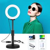 PULUZ 4,7 Zoll 12 cm gebogene Oberfläche USB-LED-Selfie-Ring mit weißem Licht ...