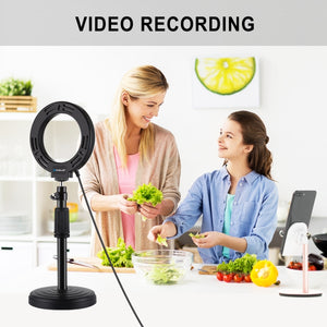 PULUZ 4,7 Zoll 12 cm gebogene Oberfläche USB-LED-Selfie-Ring mit weißem Licht ...