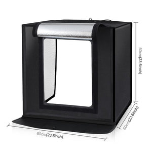 PULUZ Photo Studio Light Box Tenda portatile 60 x 60 x 60 cm LED 5500K Luce b...