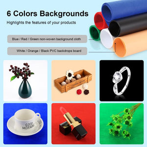 PULUZ Photo Studio Light Box Tenda portatile 60 x 60 x 60 cm LED 5500K Luce b...