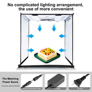 PULUZ Photo Studio Light Box Tenda portatile 60 x 60 x 60 cm LED 5500K Luce b...