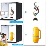 PULUZ Photo Studio Light Box Tenda portatile 60 x 60 x 60 cm LED 5500K Luce b...