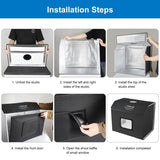 PULUZ Photo Studio Light Box Kit portatile per tende da studio fotografico cu...