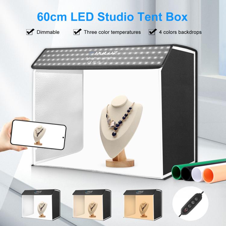 PULUZ Photo Studio Light Box Kit portatile per tende da studio fotografico cu...