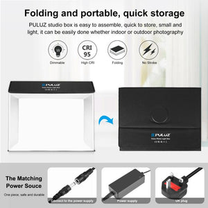 PULUZ Photo Studio Light Box Kit portatile per tende da studio fotografico cu...