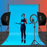 PULUZ 50x70cm Studio-Softbox + 2m Stativ + Foto-Kit