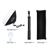 PULUZ 50x70cm Studio-Softbox + 2m Stativ + Foto-Kit