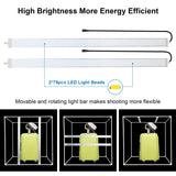 PULUZ 80 cm pieghevole portatile 80 W 9050LM luce bianca illuminazione fotogr...