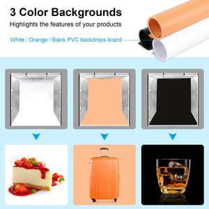 PULUZ 80 cm pieghevole portatile 80 W 9050LM luce bianca illuminazione fotogr...