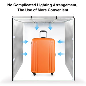 PULUZ 80 cm pieghevole portatile 80 W 9050LM luce bianca illuminazione fotogr...