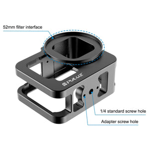 PULUZ für GoPro HERO12 Schwarz /11 Schwarz /10 Schwarz /9 Schwarz, verdickter Gehäusekäfig ...