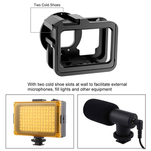 PULUZ für GoPro HERO12 Schwarz /11 Schwarz /10 Schwarz /9 Schwarz, verdickter Gehäusekäfig ...