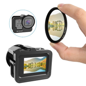 PULUZ für GoPro HERO12 Schwarz /11 Schwarz /10 Schwarz /9 Schwarz, verdickter Gehäusekäfig ...