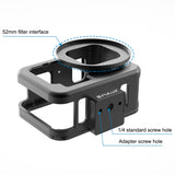 PULUZ pour GoPro HERO12 Black / 11 Black / 10 Black / 9 Black Slim Case Cage...