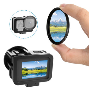 PULUZ pour GoPro HERO12 Black / 11 Black / 10 Black / 9 Black Slim Case Cage...