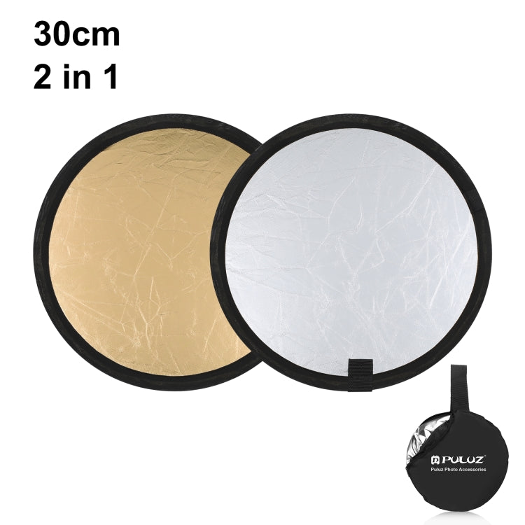 2-in-1-PUL-Reflektorpanel für Fotostudios, faltbar, Silber/Gold...
