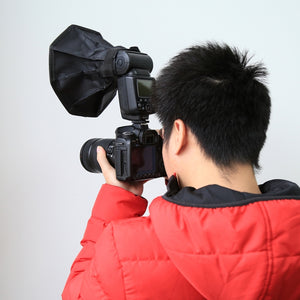 Softbox diffusore di luce flash morbido pieghevole stile ottagonale PULUZ da ...
