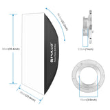 PULUZ Speedlite Softbox Rechteckiger Diffusor mit Bowens-Halterung ...