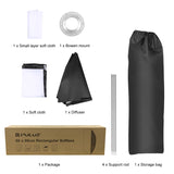 PULUZ Speedlite Softbox Rechteckiger Diffusor mit Bowens-Halterung ...
