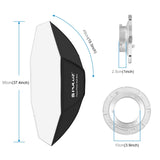 PULUZ 95 cm achteckiger parabolischer Softbox-Diffusor für Speedlite-Blitz ...
