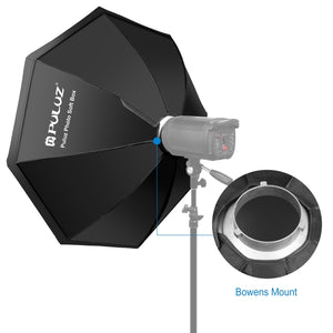 PULUZ 95 cm achteckiger parabolischer Softbox-Diffusor für Speedlite-Blitz ...