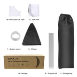 PULUZ 95 cm achteckiger parabolischer Softbox-Diffusor für Speedlite-Blitz ...