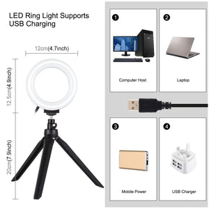 PULUZ 30cm Anneau Lumineux Portable Pliable Éclairage Photographique Studio...