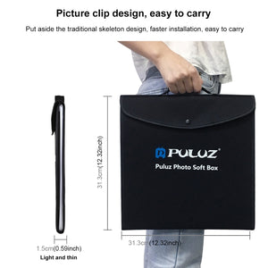 PULUZ 30cm Anneau Lumineux Portable Pliable Éclairage Photographique Studio...