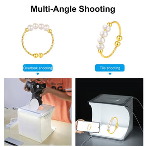 PULUZ Mini-LED-Fotografie-Lampen-Pad-Panel ohne Schatten + Box für...