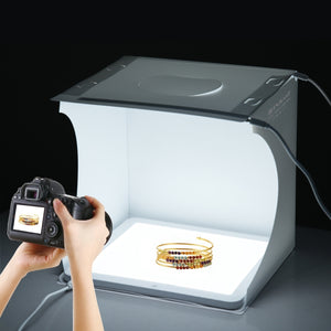 PULUZ Mini-LED-Fotografie-Lampen-Pad-Panel ohne Schatten + Box für...