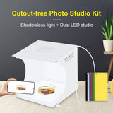 PULUZ Mini-LED-Fotografie-Lampen-Pad-Panel ohne Schatten + Box für...